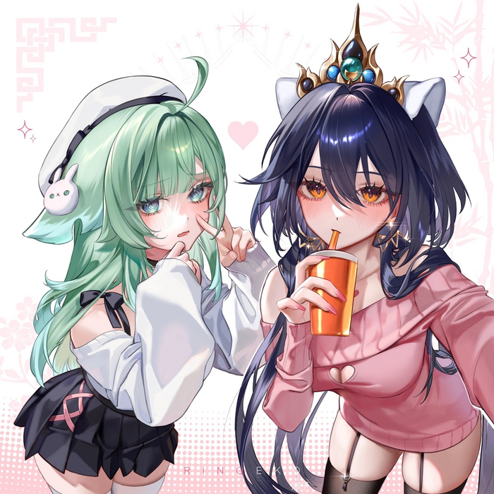 Huohuo & Yunli Honkai: Star Rail, Huohuo (Honkai: Star Rail), Yunli (Honkai: Star Rail), , , , Anime Art, , Ringeko