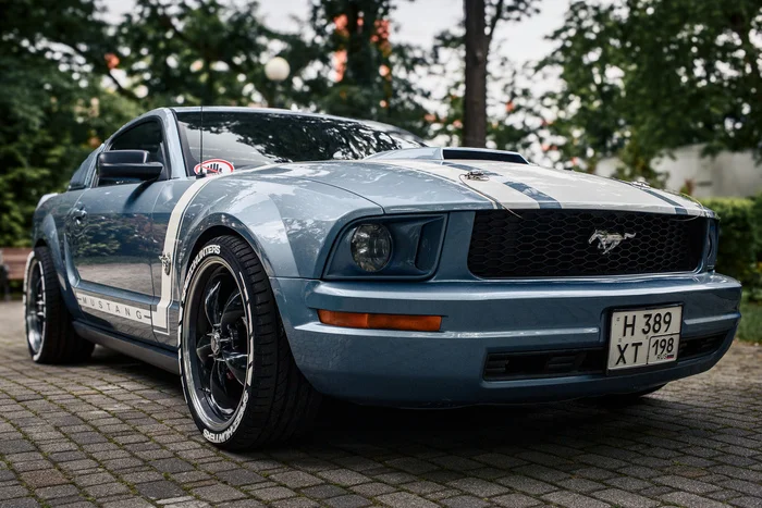 Ford Mustang in rare Windveil Blue - Ford mustang, Auto, Transport, Tuning, Muscle car, Ford, Longpost
