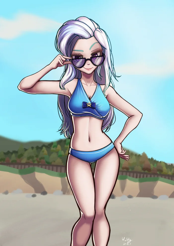 Intense and Long-lasting Petty Trick on the Beach - The-park, My little pony, Equestria girls, Trixie, Art, MLP Edge