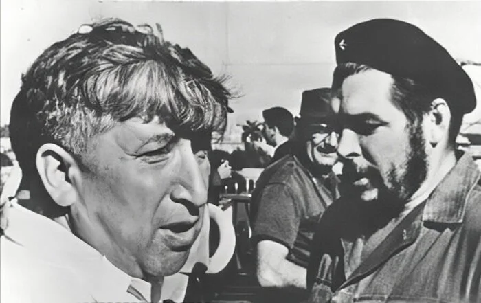 Ernesto Guevara (Che Guevara) and Rasul Gamzatov (poet, writer) - Che Guevara, Rasul Gamzatov, Historical photo