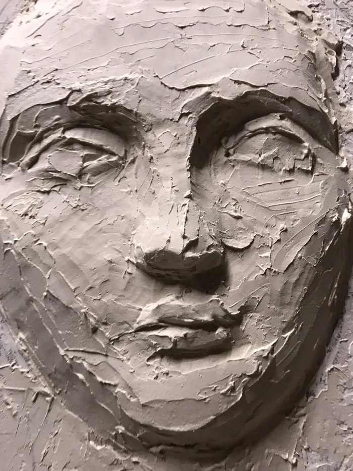 Bas-relief - My, Bas-relief, Sculpture, Plaster sculpture, Women