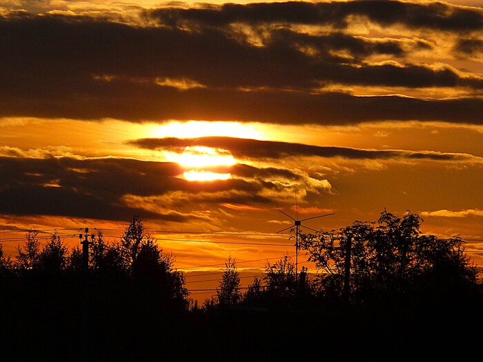 Коричневый закат