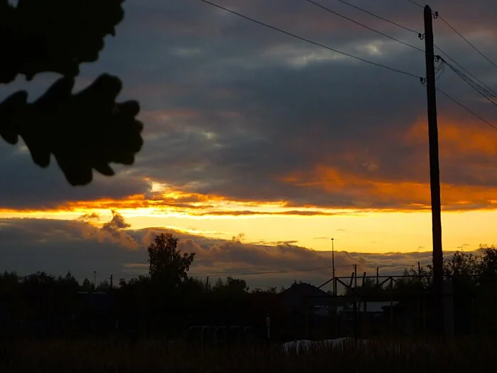 Evening dawn - My, The photo, Walk, Landscape, Nature, Sunset, Village