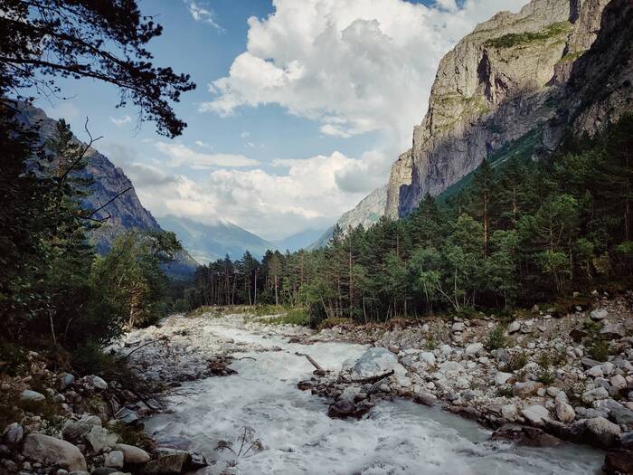 Tseyadon River - My, The photo, Landscape, The mountains, Caucasus, Caucasus mountains, River, North Ossetia Alania, The rocks, Travels, Travel across Russia