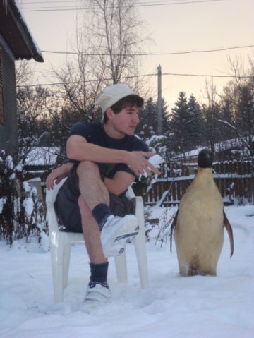 It was weird but fun - My, 15 years ago, Penguins, Friends, Dacha, Company, Fun, Friend, Animals, Winter, Positive, Care, Longpost