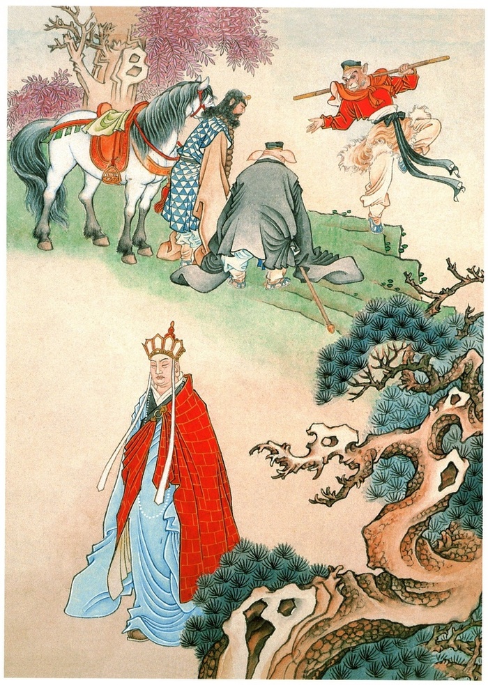 Сюаньцзан, невзирая на доводы Укуна, прогоняет его.