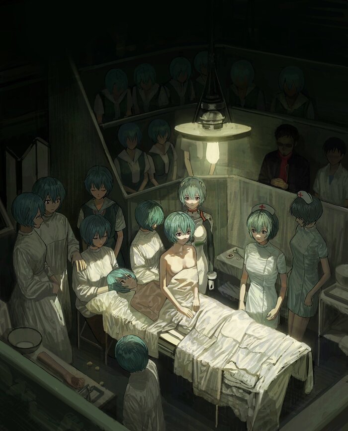   ! , Anime Art, Rei Ayanami, Evangelion, 