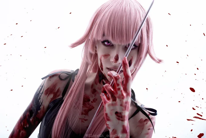 Meet the yandere queen - My, Yuno gasai, Mirai Nikki, Cosplay, Anime, The photo