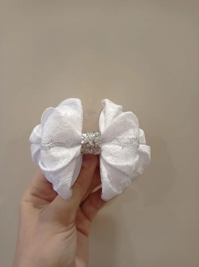 School bow - My, Creation, Needlework without process, Good mood, With your own hands, School, Schoolgirls, Parents and children, Children, Longpost