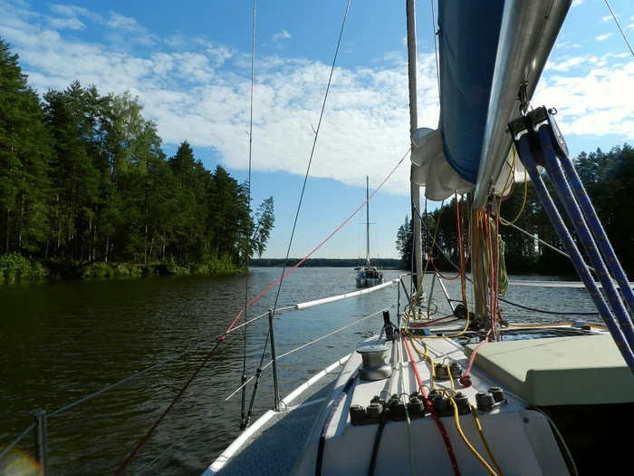 Yacht - 2024. A little trip. part 7, final - My, Yacht, Rybinsk Reservoir, Mologa, Camping, Sail, Hike, Travels, Video, Vertical video, Longpost, Nature, River, Island, Yachting