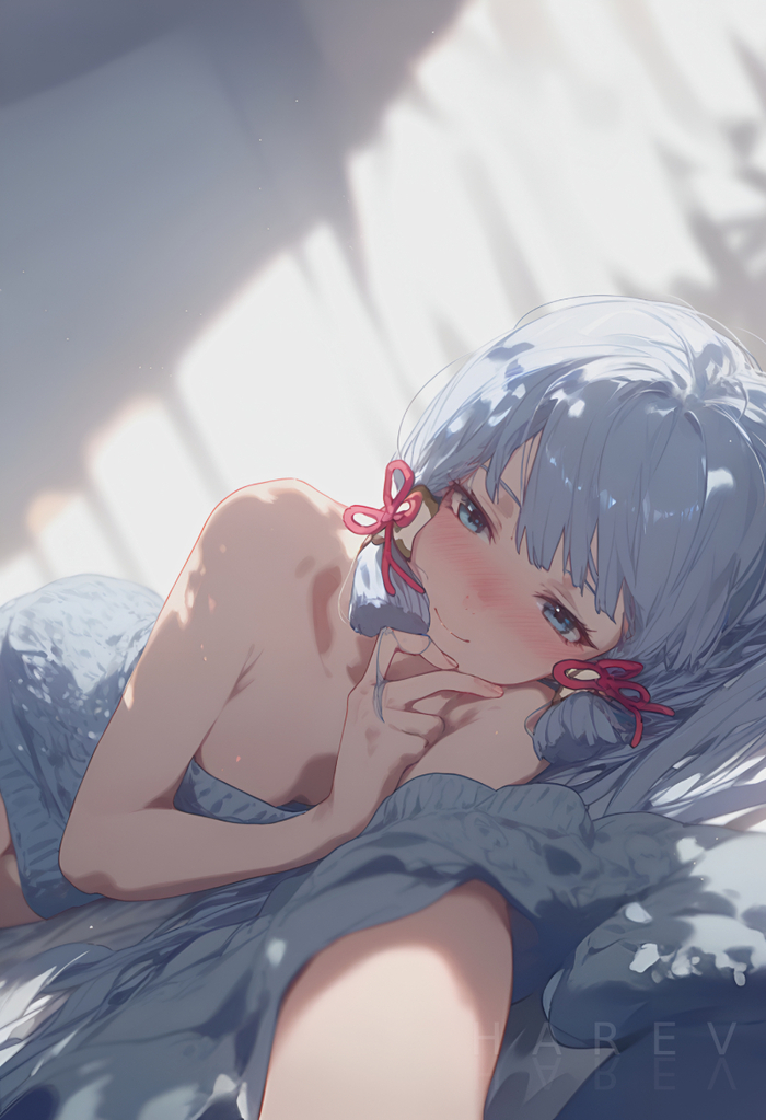  Anime Art, , , , Genshin Impact, Kamisato Ayaka (Genshin Impact), ,  , Hare_zzv