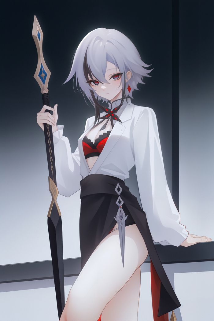            , Stable Diffusion, , Anime Art, , Arlecchino (Genshin Impact), Genshin Impact, ,  