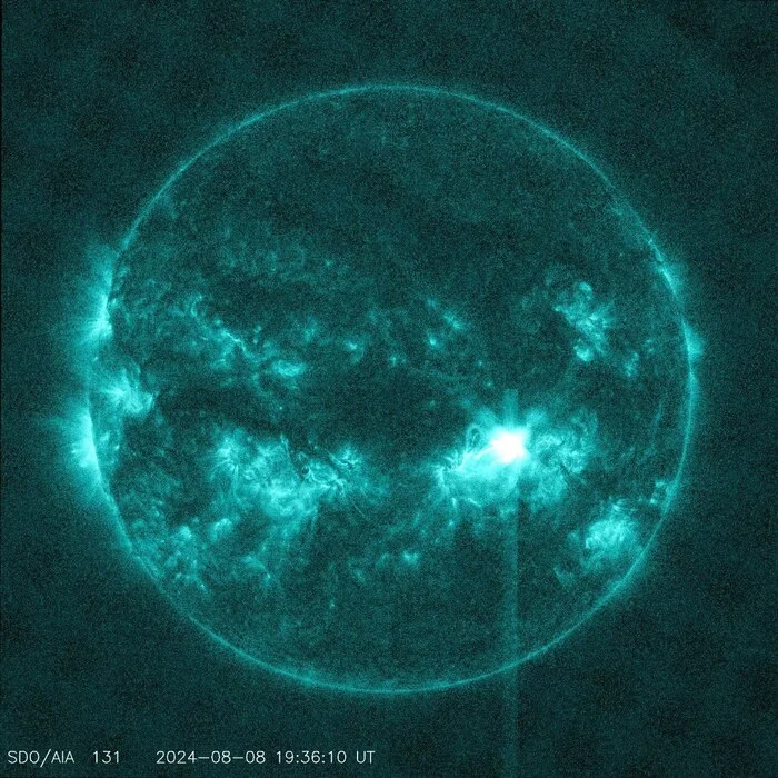 X1.31 class solar flare - My, Flash, The sun, Space, Astronomy, Magnetic storm, Forecast, Longpost