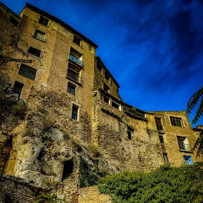 A town in the Spanish wilderness - My, Town, Wall, Summer, Provinces, Old city