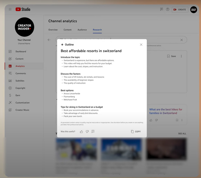 Brainstorm with Gemini:      YouTube  , , YouTube