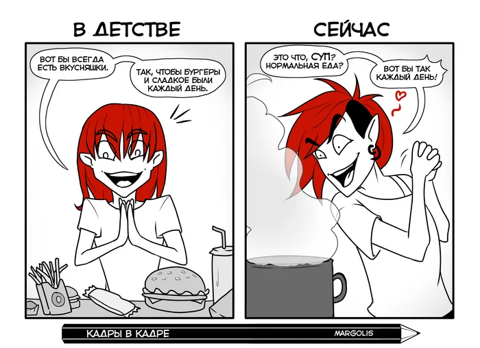 Frames in Frame - My, Humor, Comics, Author's comic, Picture with text, Memes