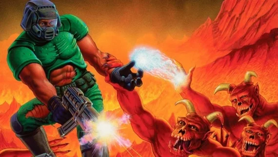 Новый старый DOOM на игровой приставке SNES - Doom, SNES, Гифка, Twitter (ссылка), Длиннопост