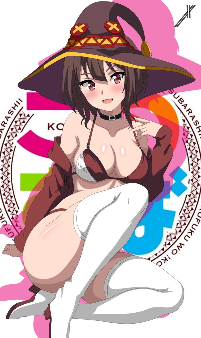 18  , Anime Art, Megumin, Konosuba