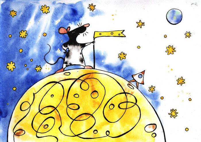 Мы покорили сырную Луну! Ура!