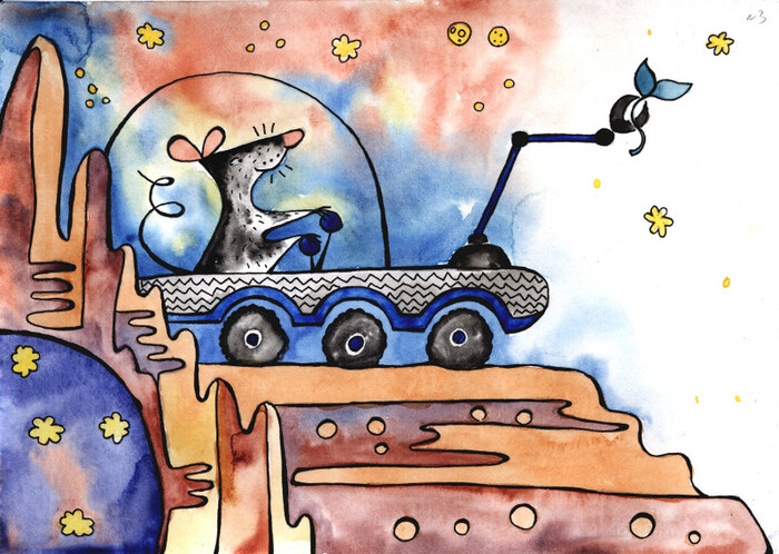 Мир! Труд! Марс! Первый саженец картофеля заложен крысами!