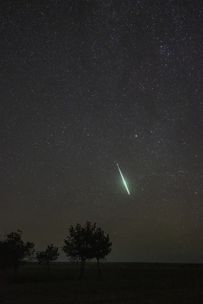 The Perseids are gaining momentum - My, Astrophoto, Starry sky, Stars, Milky Way, Perseids, Meteor, Night, Night shooting