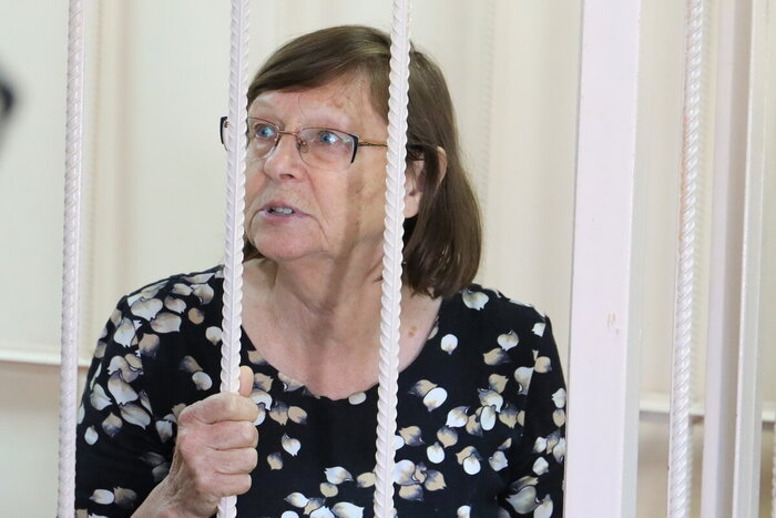 Валентина, мать Владимира Ческидова в суде, 2023 год