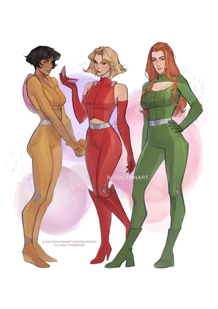 Sam, Glover, Alex - Total Spice - Clover (Totally Spies), Sam (Totally Spies), Alex (Totally Spies), Totally spies, Art