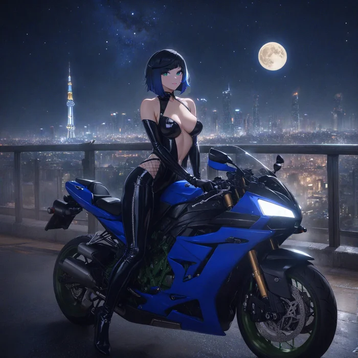 Yelan - Genshin impact, Yelan (Genshin Impact), Art, Girls, Games, Anime art, Anime, Neural network art, Motorcyclists