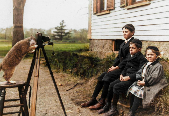 Подборка фотографий из прошлого, которые заставляют удивиться. 20 раскрашенных фотографий из XIX-ХХ века. Часть VI Историческое фото, Старое фото, Фотография, Колоризация, 20 век, Длиннопост