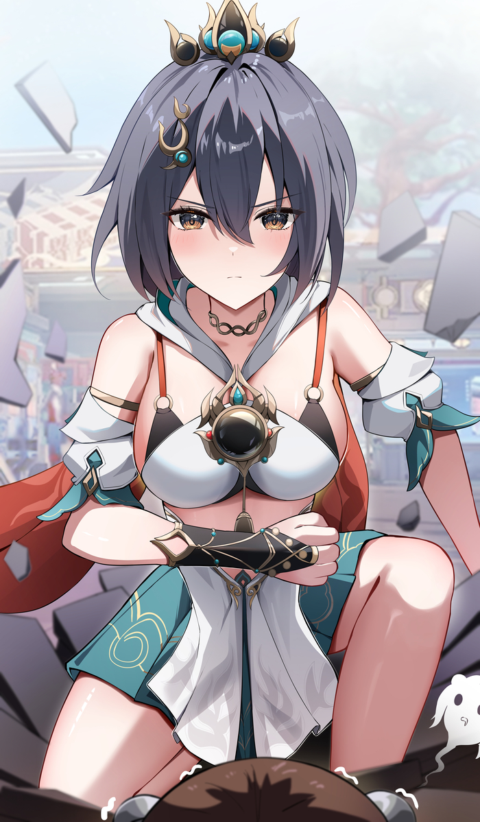   , Anime Art, Yunli (Honkai: Star Rail), Honkai: Star Rail, , 