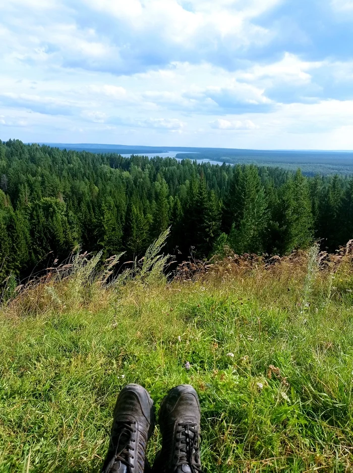 On Mount Glyadenovka. Perm region - My, Perm Territory, Permian, Mobile photography