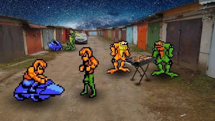 Баттлетоадс и Доубле Драгон, йопта - Юмор, Гараж, Battletoads