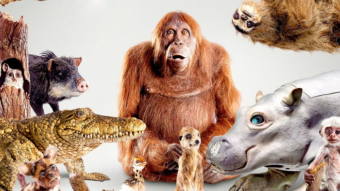 Примеры животных-роботов из этого сериала. Кто-то выглядит как настоящий, кто-то немного пугающе.