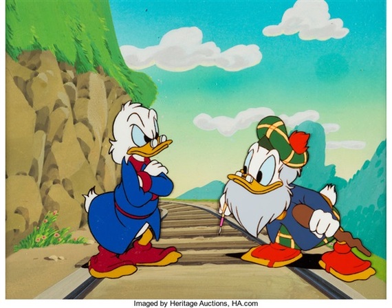 Скрудж Макдак и Гломгольд в мультсериале 1980-х годов