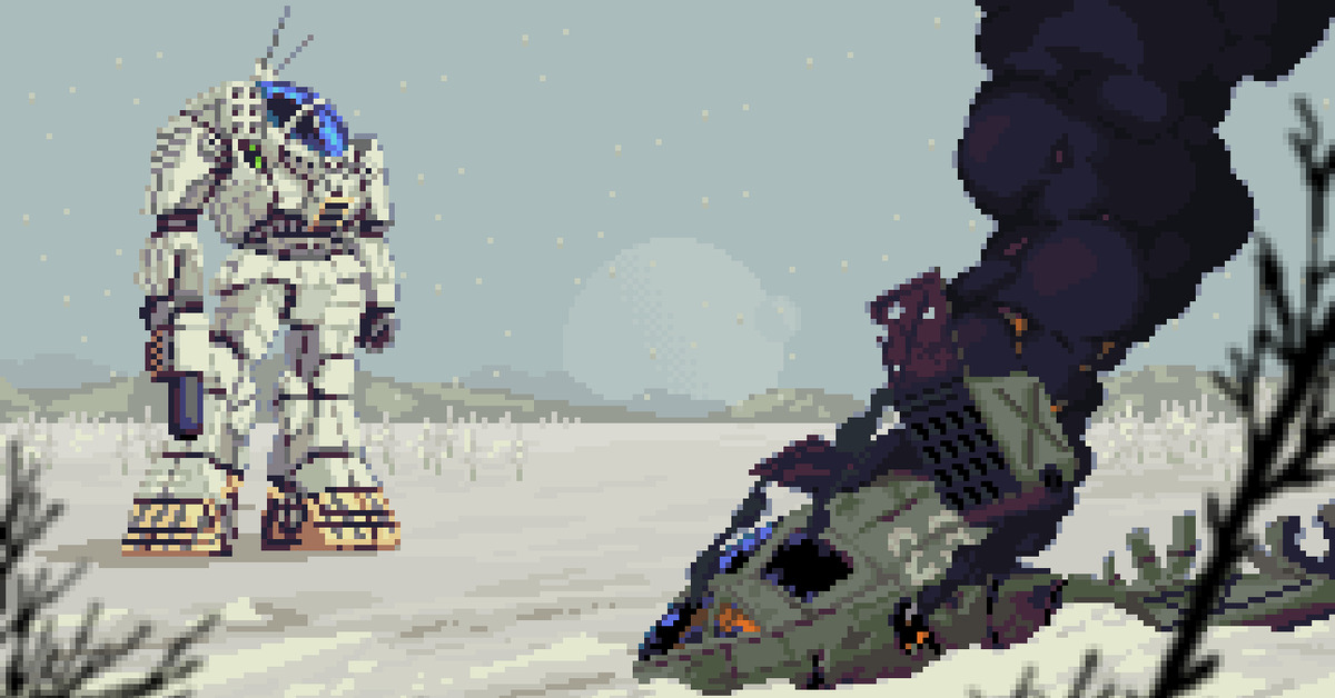 Battletech pixel art. GIF + a little process - My, GIF, Art, Battletech, Mechwarrior, Fur, Pixel Art, OBHR, Old school, Longpost