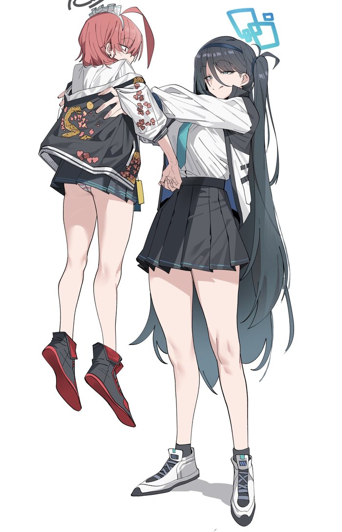      ... , , Anime Art, Blue Archive, Tendou Alice, Mikamo Neru
