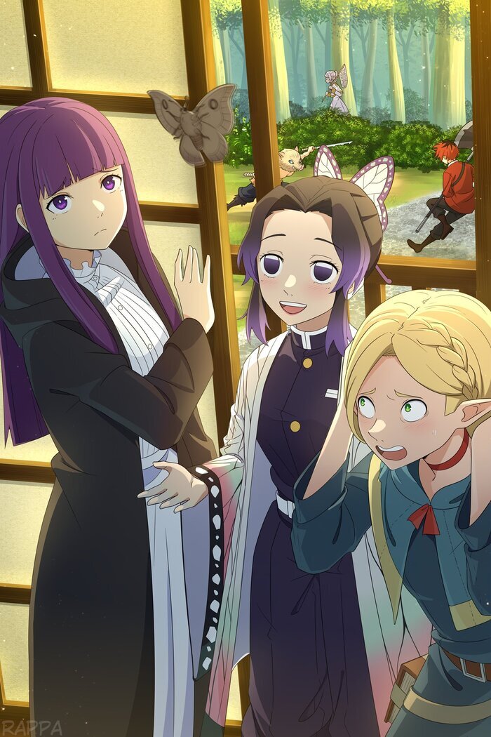 Fern, Marcille Donato, Shinobu Kochou, Frieren, Stark Anime Art, ,  , Sousou no Frieren, , Kimetsu No Yaiba, Kochou Shinobu, Dungeon Meshi, Marcille Donato, Frieren, Ubel (Sousou no Frieren), Stark (Sousou no Frieren), Fern