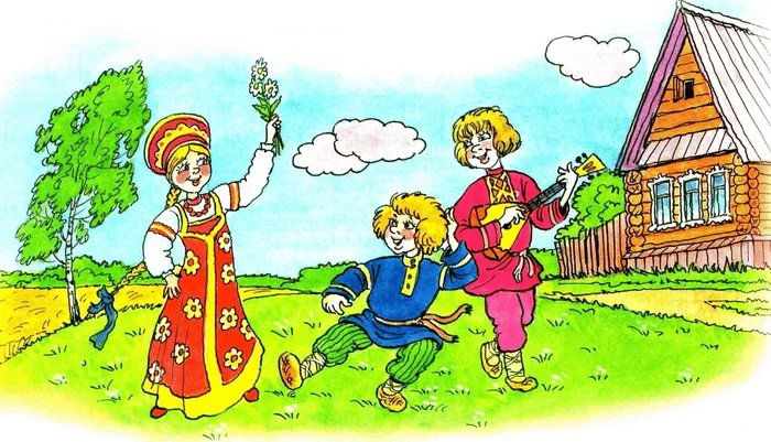 Russian folk songs for children - People's, Song, Preschoolers, Kindergarten, Music, Notes, Melody