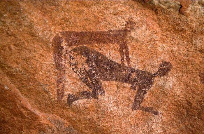 Rock art in Algeria (dated to approximately 7-2000 BC) - Images, Rock painting, BC, Algeria, Sex