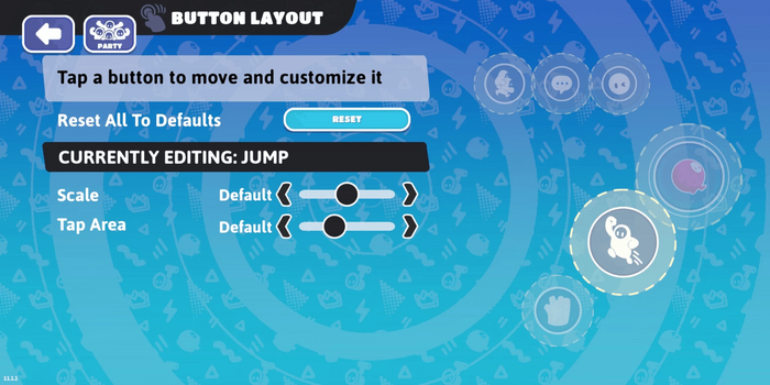 Настройка управления.