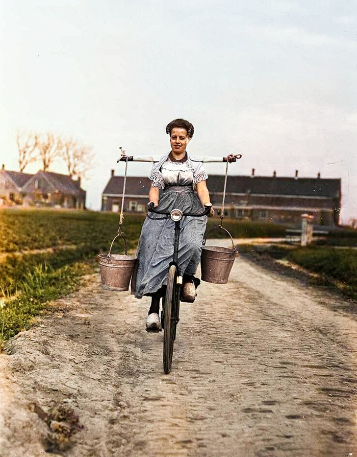 Осколки истории : Интересные и редкие ретро-фотографии Европы. 20 раскрашенных фотографий ХХ века. Часть Историческое фото, Старое фото, Колоризация, Фотография, Франция, Нидерланды (Голландия), Ирландия, Австрия, Англия, Италия, Норвегия, Польша, Длиннопост