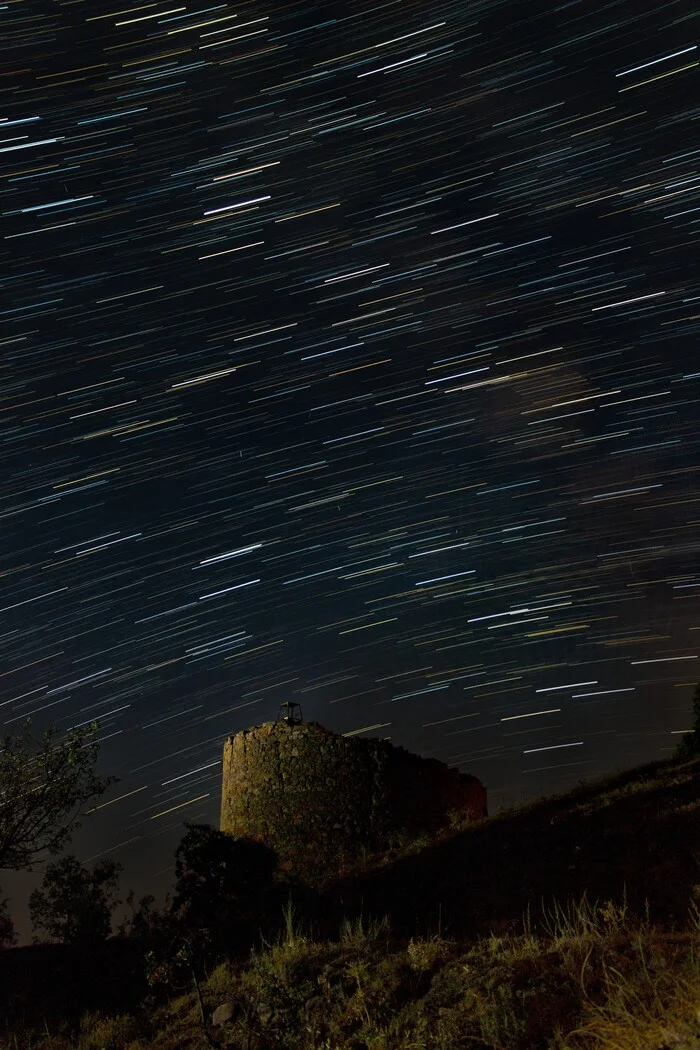 Just a moment - My, Starry sky, Night shooting, Astrophoto, Crimea, Star Tracks