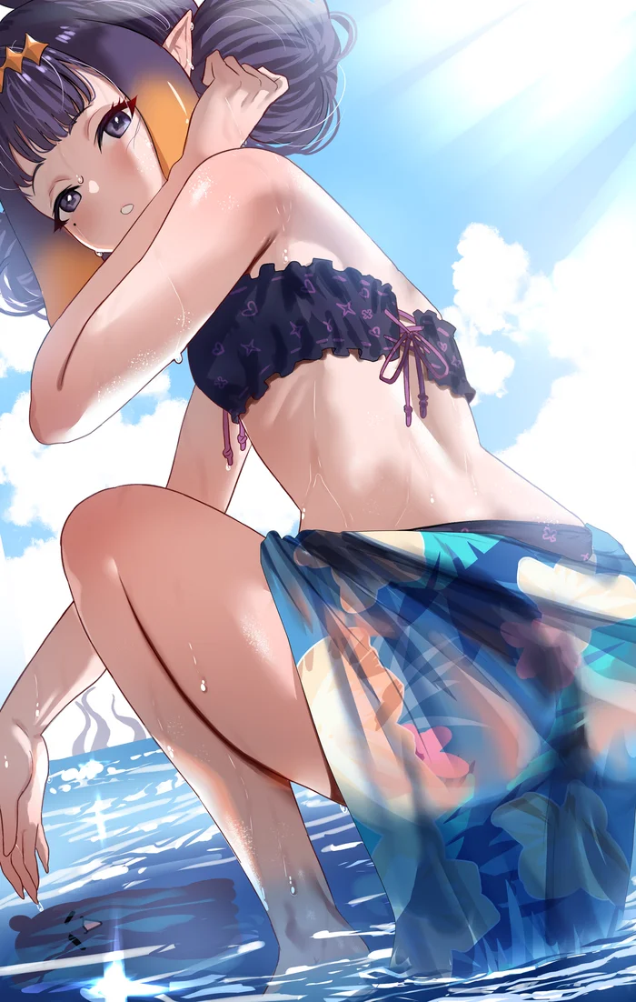 Summer - Anime art, Anime, Virtual youtuber, Hololive, Ninomae Inanis