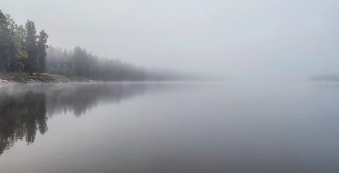 Foggy morning - My, Ural, Nature, Fishermen, Fishing, wildlife, Vishera, The nature of Russia, River, Morning, Fog, Landscape, Sunrise, Sun rays, The photo