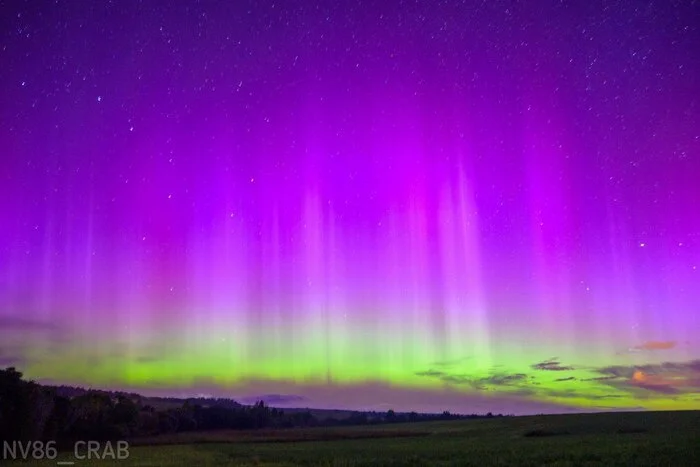 And they showed us beauty - Polar Lights, Sky, beauty, Nizhnevartovsk, Night, Longpost