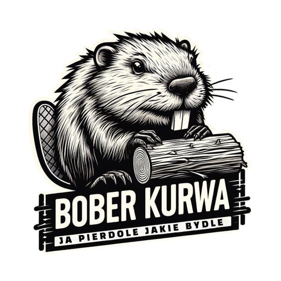 Maybe it will suit someone's T-shirt - beaver whore, Print