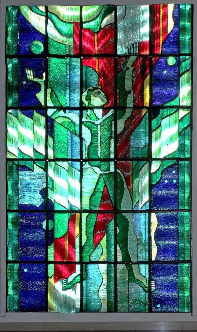 Khabarovsk. Transbaikal Museum and Exhibition Center. Stained glass Icarus. Artist Nikolai Mikhailovich Vdovkin - Khabarovsk, Mosaic, Art, The photo, Longpost