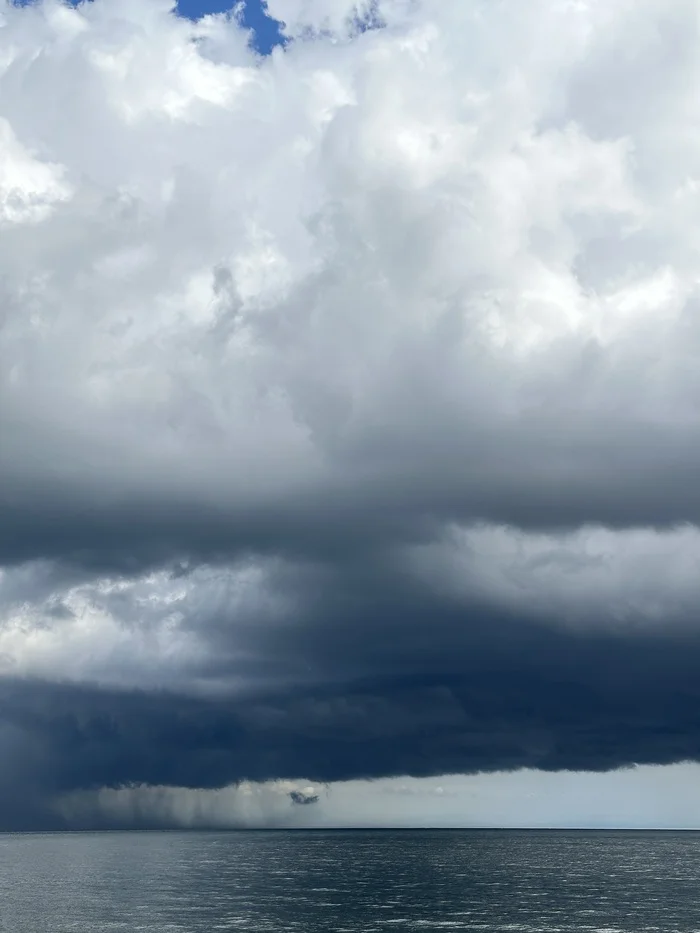 After the rain - My, The photo, Sky, Sea, Clouds