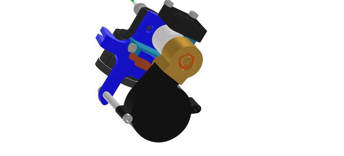 DIY high-speed 3D printer. Part 8 - print head, simplified version for blowing 5015 - My, 3D modeling, Development of, 3D printer, 3D печать, With your own hands, Longpost