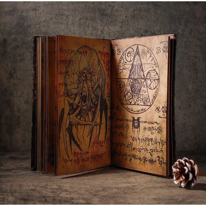 Creepy book - Necronomicon, Book of the Dead, AliExpress, Horror, Magic, Black magic, Ritual, Afterlife, Spell, Witch, Witch, Demon, Cthulhu, Books, Notebook, Horror, Video, Longpost